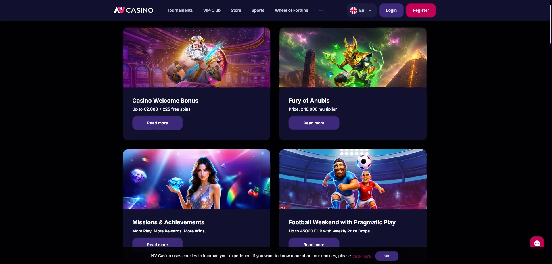 NV Casino VIP-program og loyalitetsfordele for faste spillere